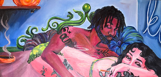 ‘Love me’ oil painting